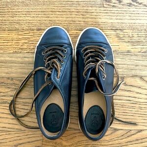 Frye black leather sneakers
